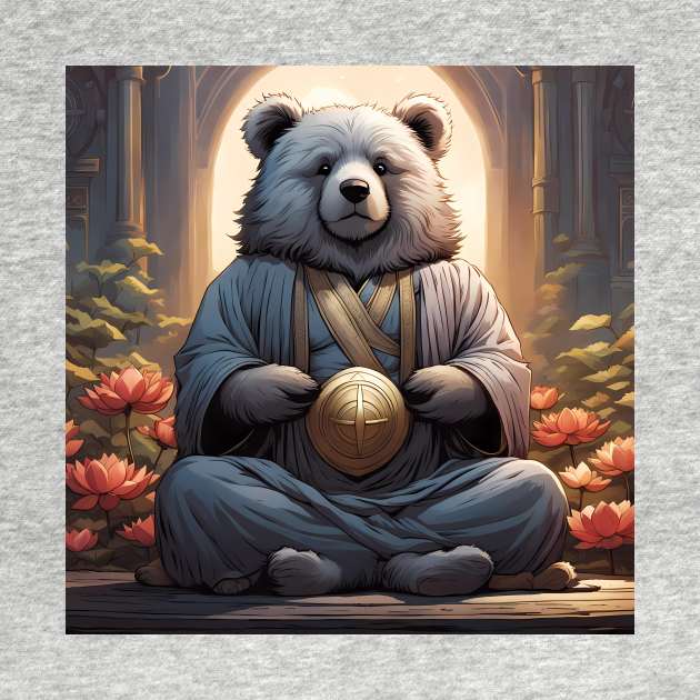 Teddy meditating by Colin-Bentham